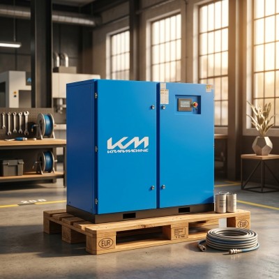 Винтовой компрессор 90кВт 10бар KRAFTMACHINE маслонаполненный КМ90-10пВ ЧРП