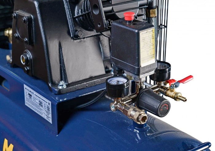 Компрессор поршневой KW-525/100A, новый фильтр, 220V