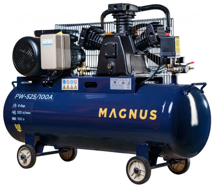 Компрессор поршневой KW-525/100A, новый фильтр